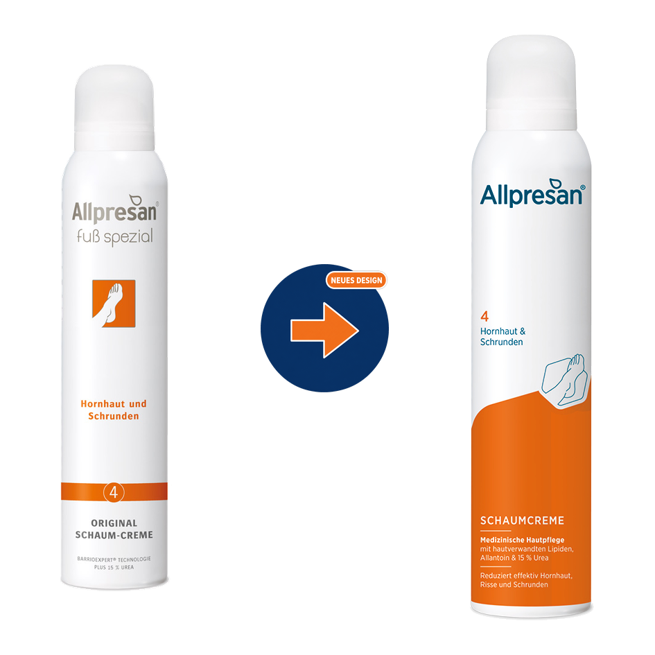 Allpresan No 4 Schaumcreme Hornhaut & Schrunden