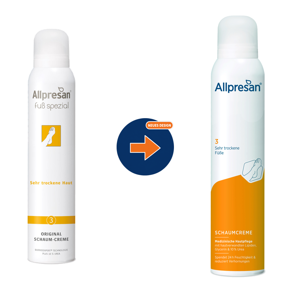 Allpresan No 3 Schaumcreme Sehr trockene Füsse
