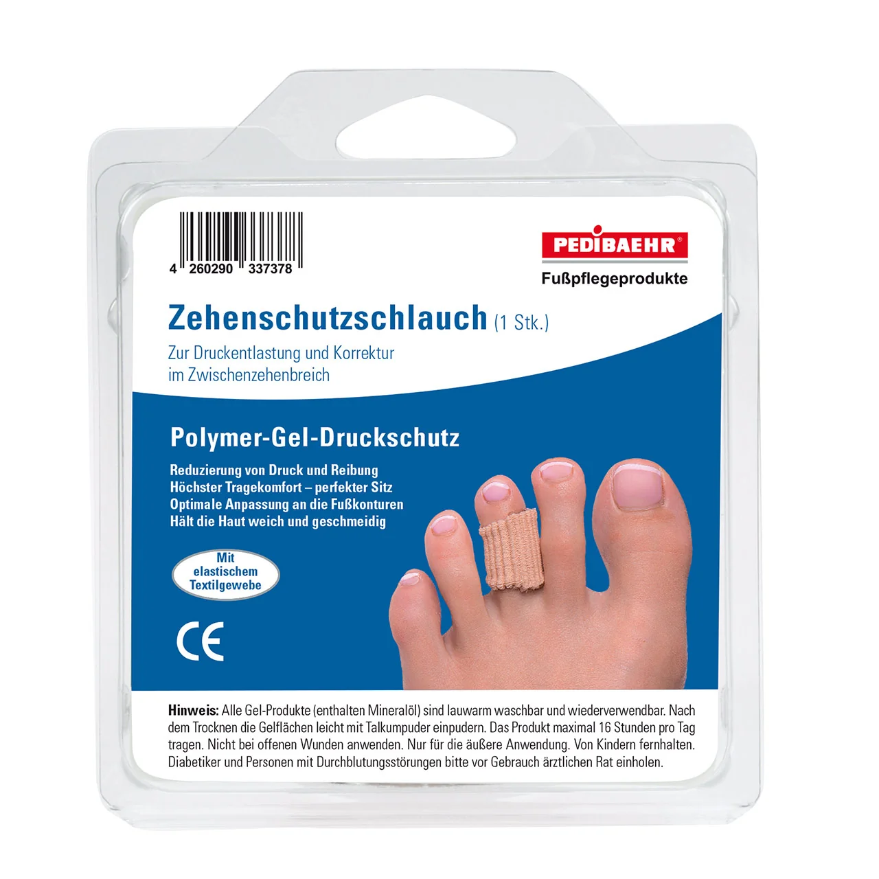 Pedibaehr Zehenschutzschlauch