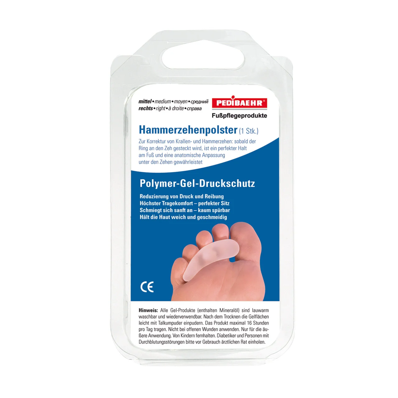 Pedibaehr Gel Hammerzehenpolster