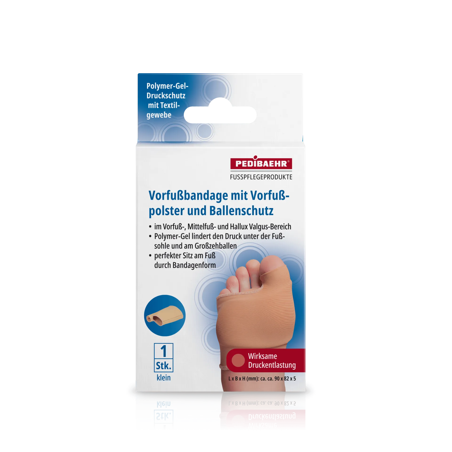 Pedibaehr Vorfußbandage mit Vorfußpolster und Ballenschutz
