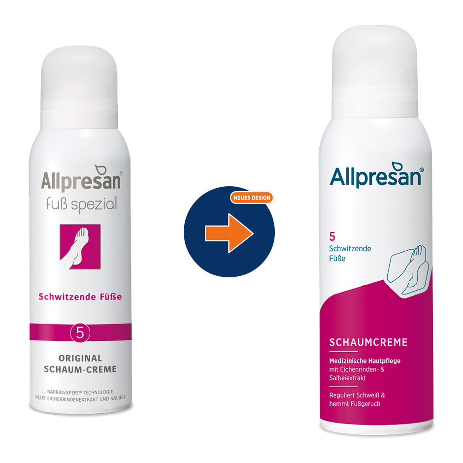 Allpresan No 5 Schaumcreme für schwitzende Füße