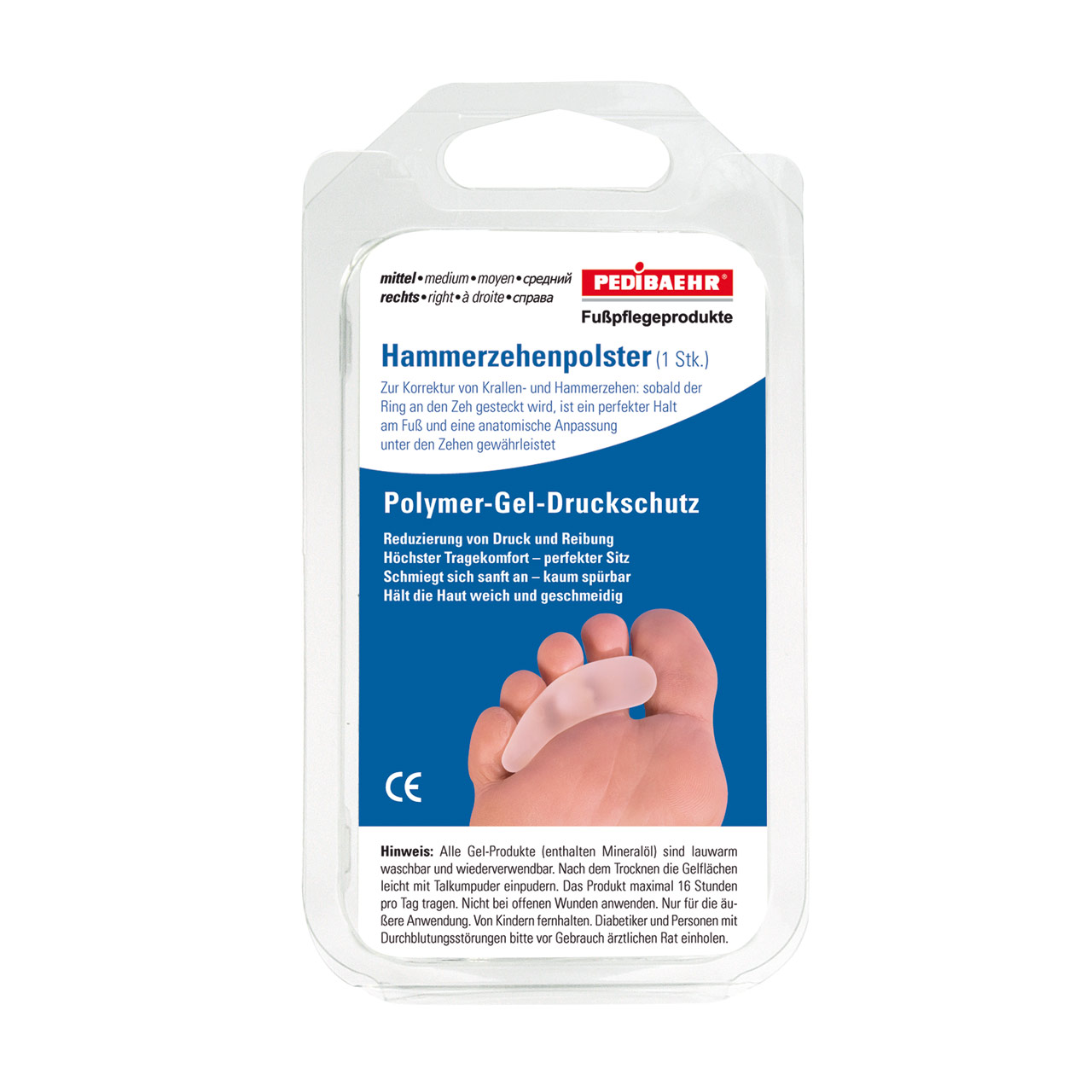 Pedibaehr Gel Hammerzehenpolster