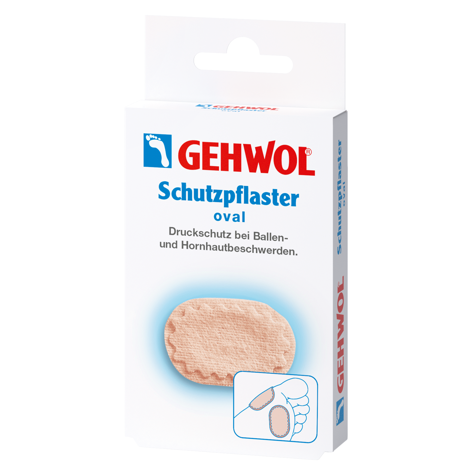 Gehwol Schutzpflaster oval, 4 Stück
