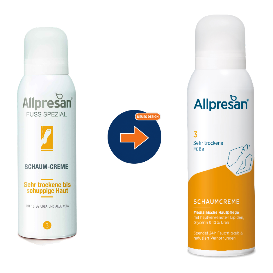Allpresan No 3 Schaumcreme Sehr trockene Füsse