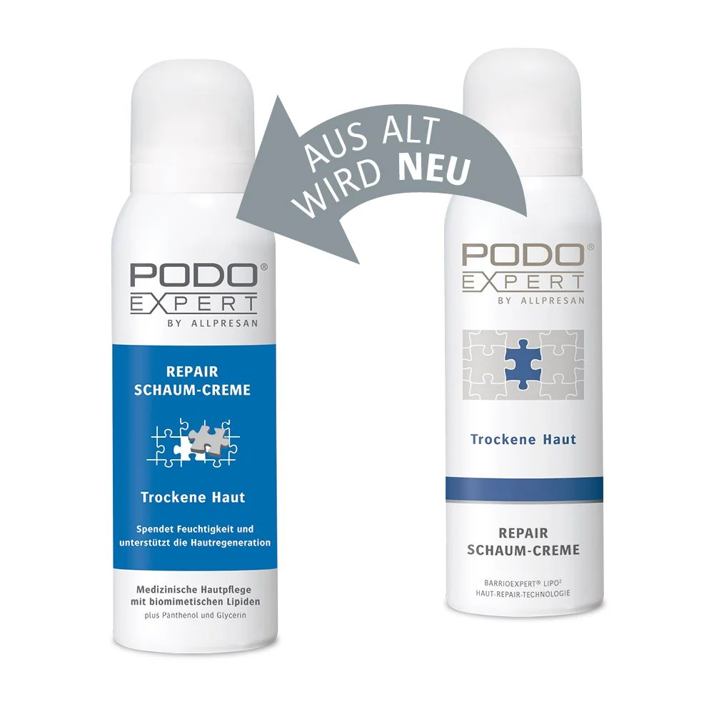 Allpresan Podoexpert Repair Schaum-Creme für trockene Haut