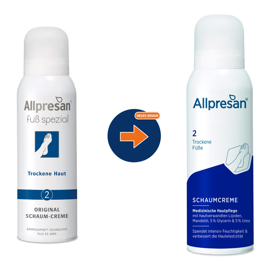 Allpresan No 2 Schaumcreme Trockene Füsse