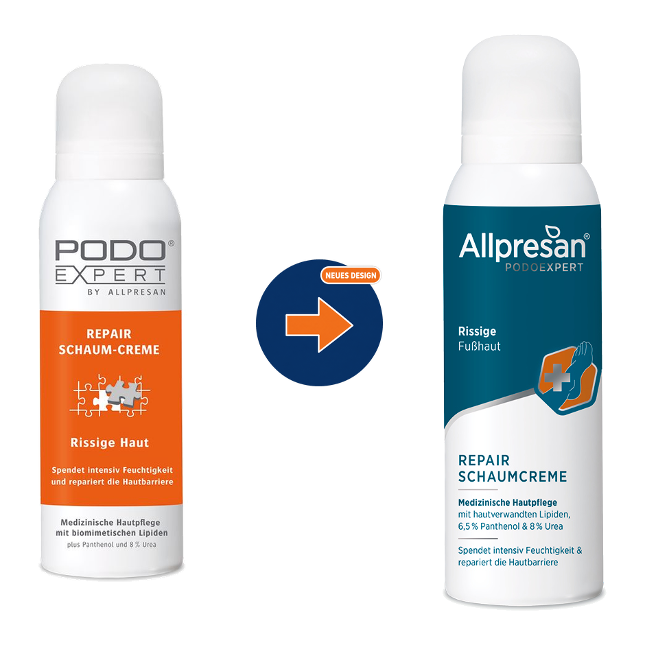 Allpresan PODOEXPERT Repair Cremeschaum Rissige Haut