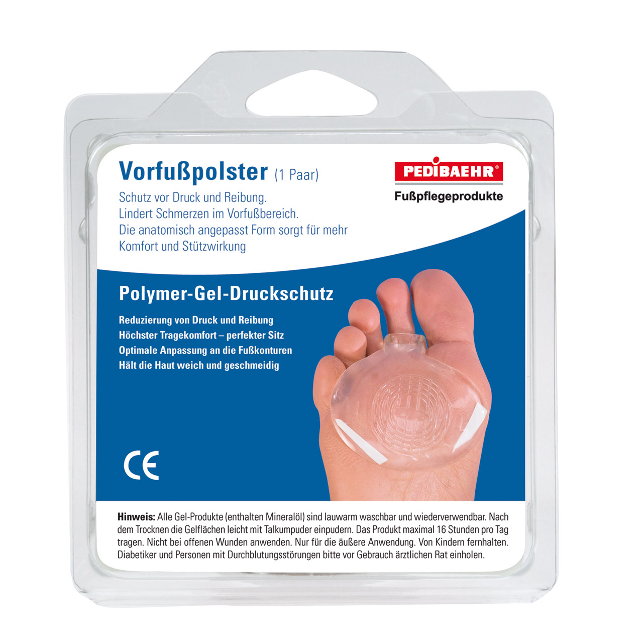 Pedibaehr Gel Vorfußpolster Pedibaehr Gel Vorfußpolster