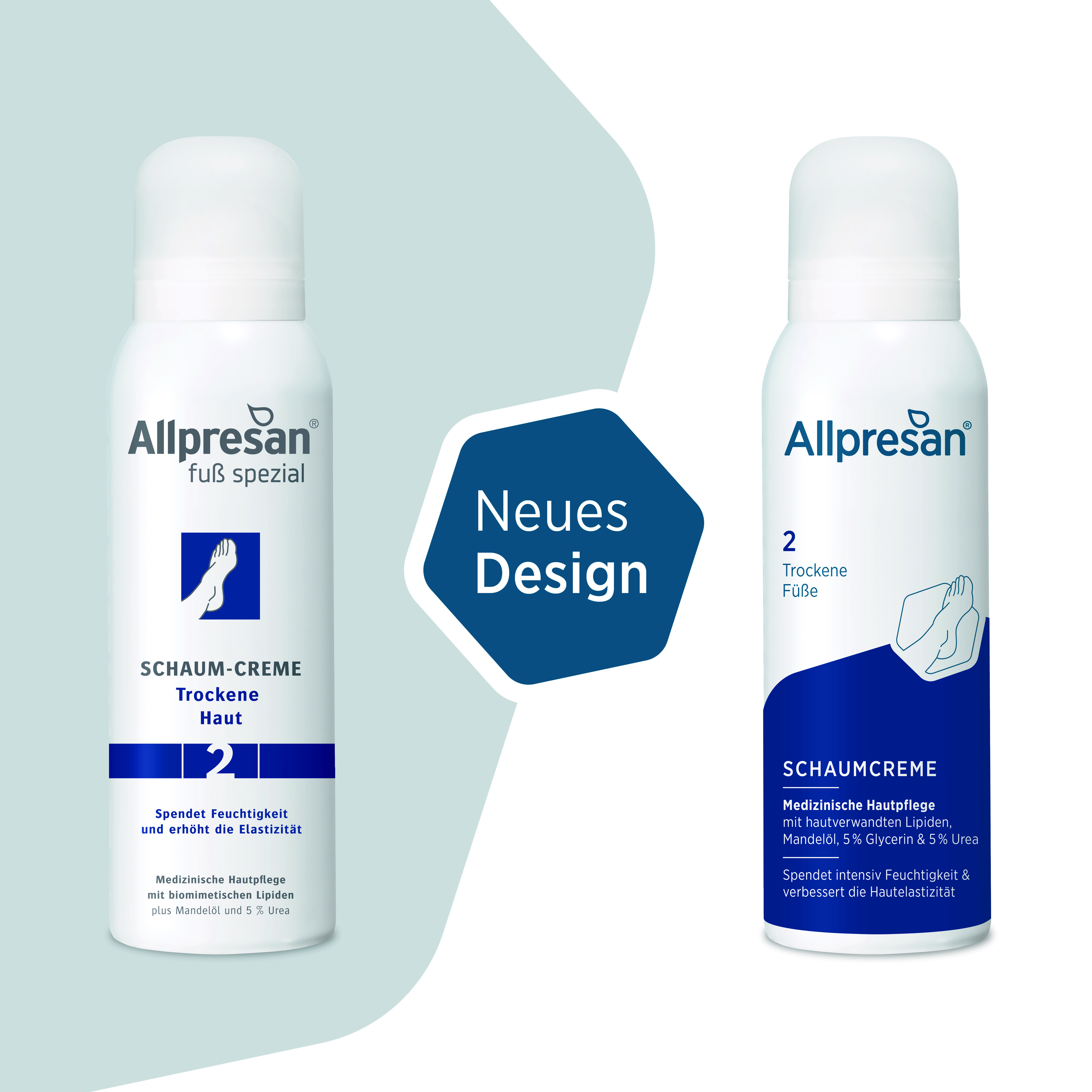 Allpresan 2 Trockene Füße Schaumcreme