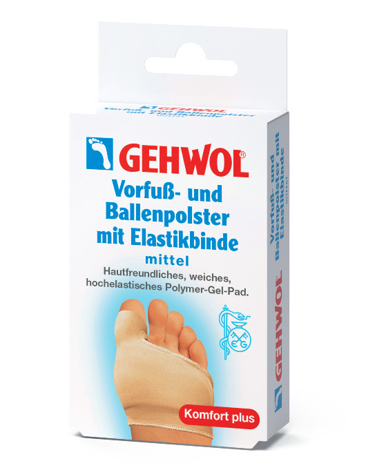 Gehwol Vorfuß- und Ballenpolster mit Elastikbinde