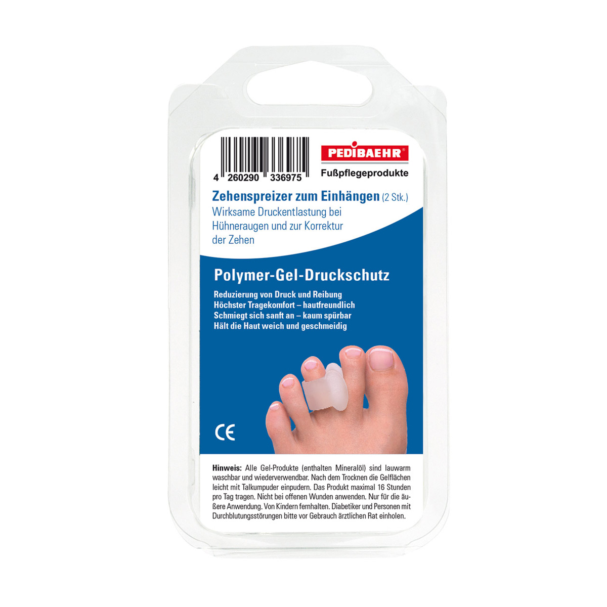Pedibaehr Gel Zehenspreizer zum Einhängen