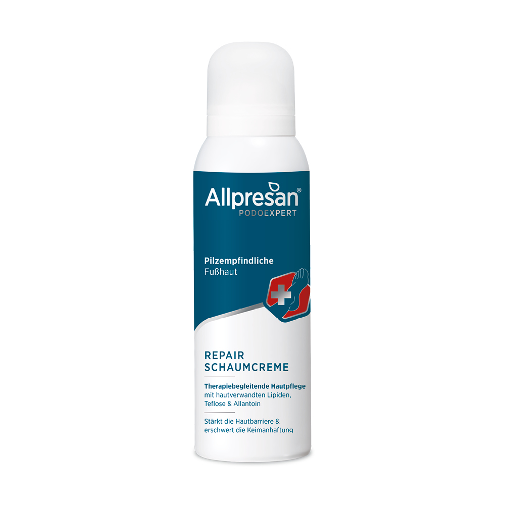 Allpresan PODOEXPERT Repair Cremeschaum für pilzempfindliche Füße
