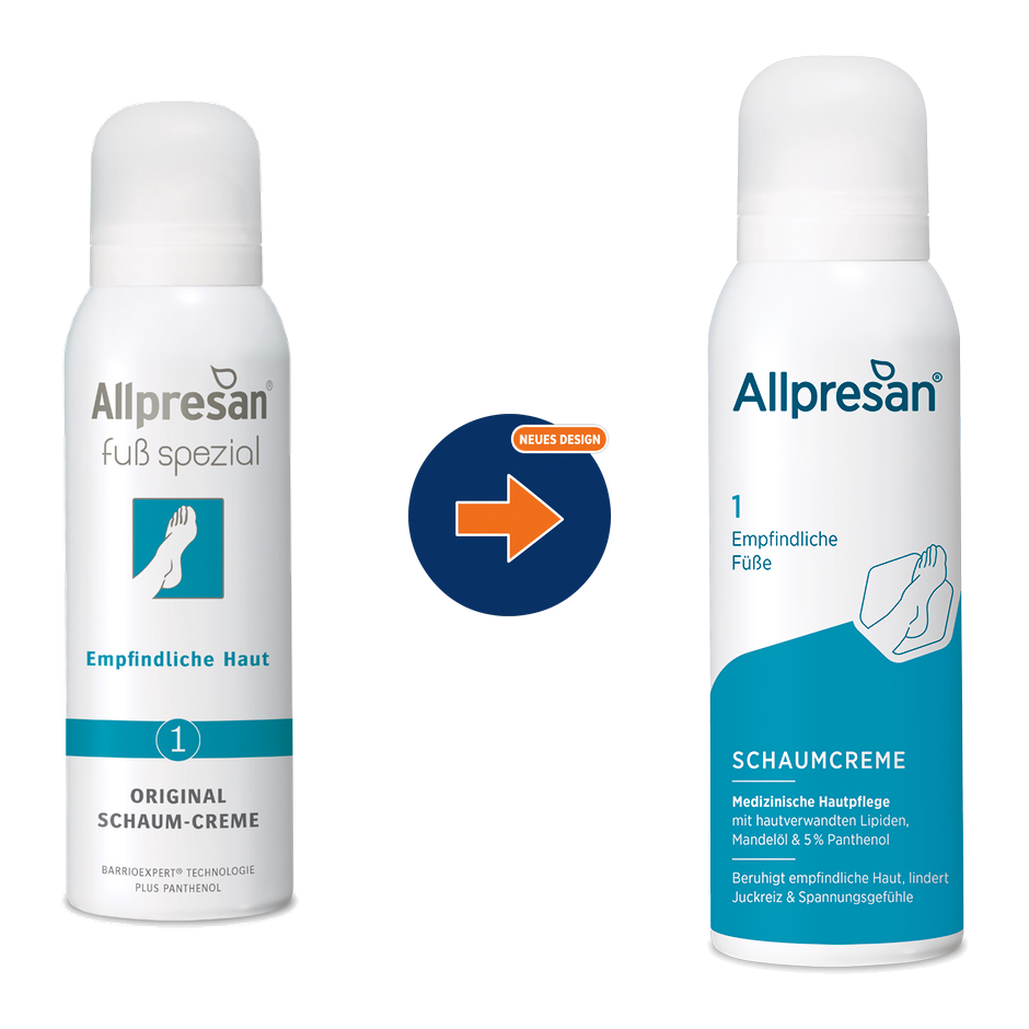 Allpresan No 1 Schaumcreme Empfindliche Füsse