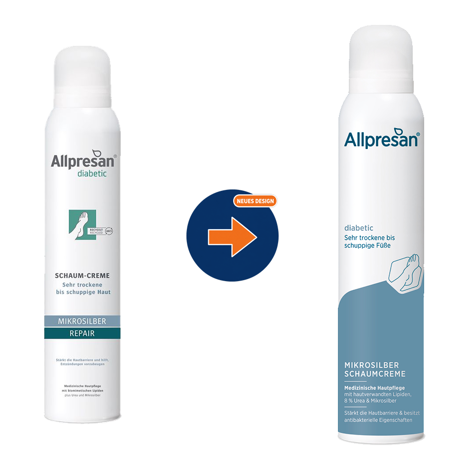 Allpresan diabetic Mikrosilber Schaumcreme